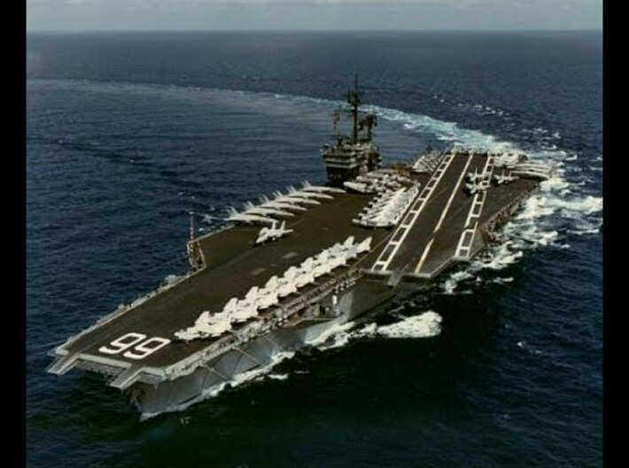 Nameplate USS America CVA-66 (10 cm) 3d printed Kitty Hawk-class aircraft carrier USS America CVA-66.
