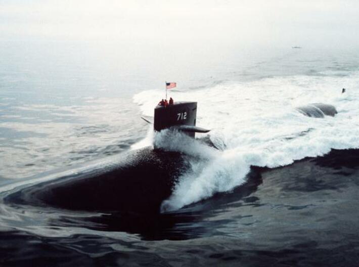 Nameplate USS Atlanta SSN-712 3d printed Los Angeles-class nuclear attack submarine USS Atlanta SSN-712.