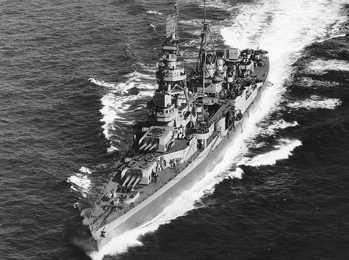 Nameplate USS Augusta CA-31 3d printed Northampton-class heavy cruiser USS Augusta CA-31.