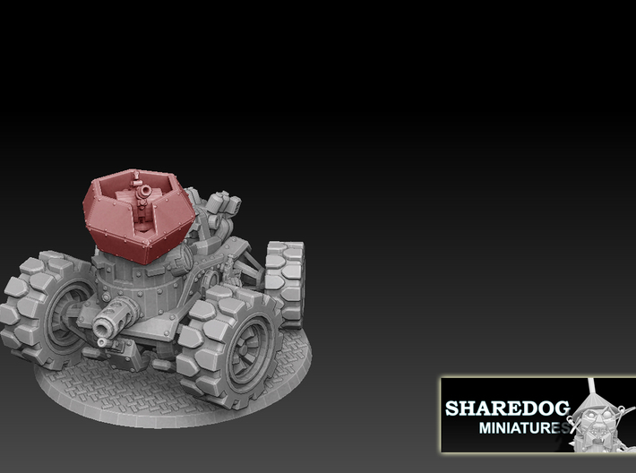 Panzer Buggy AA Turret 3d printed
