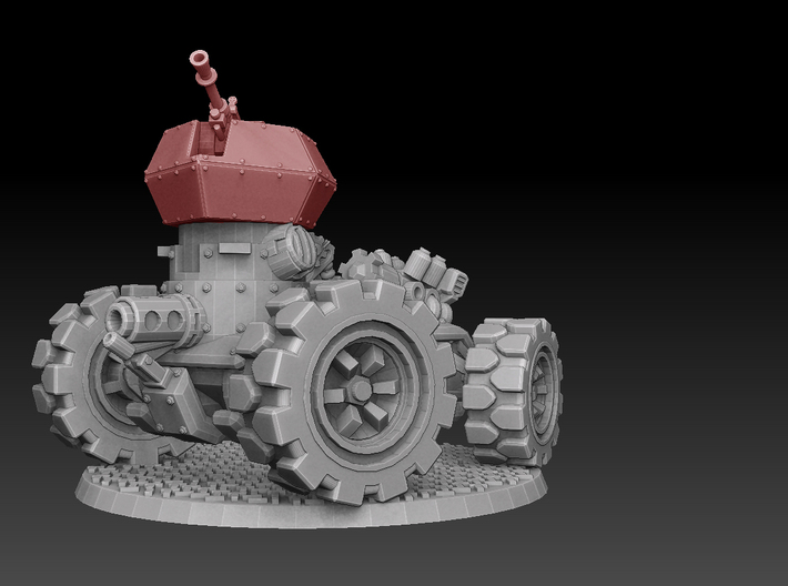 Panzer Buggy AA Turret 3d printed 
