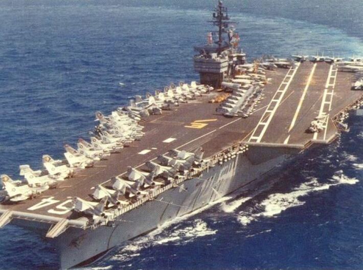 Nameplate USS Constellation CV-64 (10 cm) 3d printed Kitty Hawk-class aircraft carrier USS Constellation CV-64.