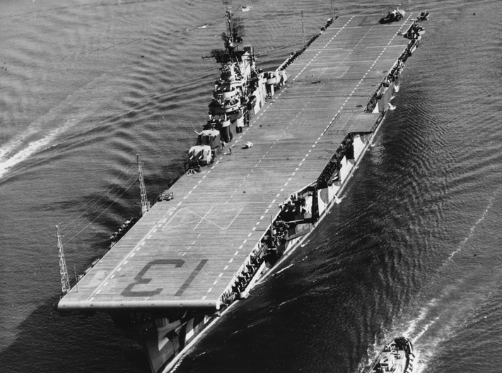 Nameplate USS Franklin CV-13 3d printed Essex-class aircraft carrier USS Franklin CV-13.