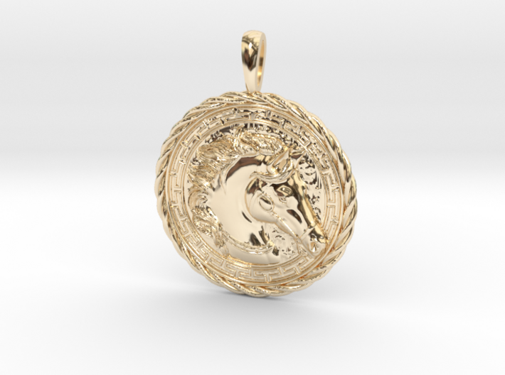 Horse Symbol Jewelry Pendant 3d printed