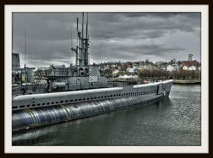 Nameplate USS Lionfish SS-298 3d printed Balao-class submarine USS Lionfish SS-298.