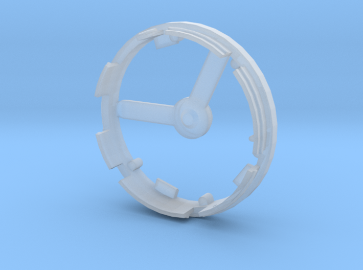 qButton_Ring 3d printed Smooth Fine Detail Plastic
