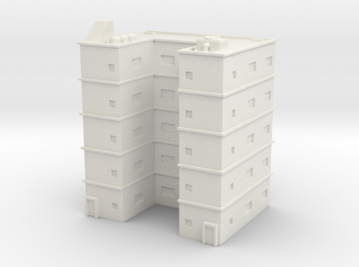 Residential Building 01 1/350 3d printed