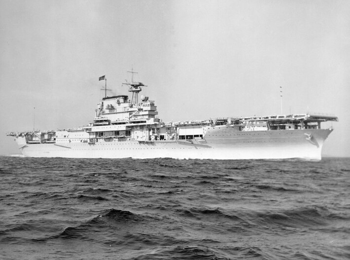 Nameplate USS Yorktown CV-5 (10 cm) 3d printed Yorktown-class aircraft carrier USS Yorktown CV-5.
