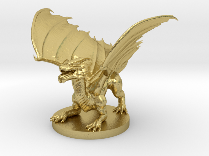 Copper Dragon Wyrmling 3d printed