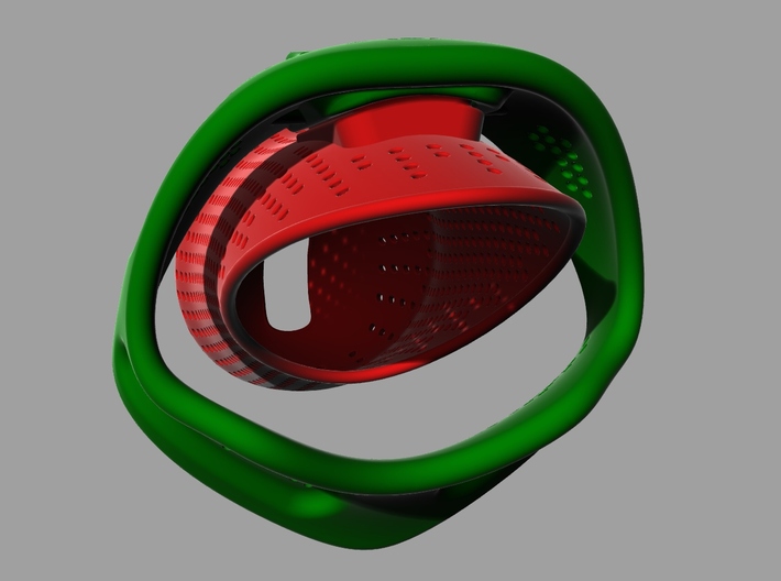 X3s Espresso L=120mm (4 3/4 inches) 3d printed with 50mm ring (option)