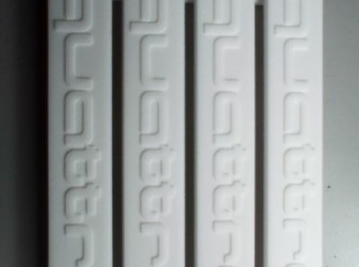 Set of 4 Audi Quattro Mudflap badges.  3d printed As 3D printed
