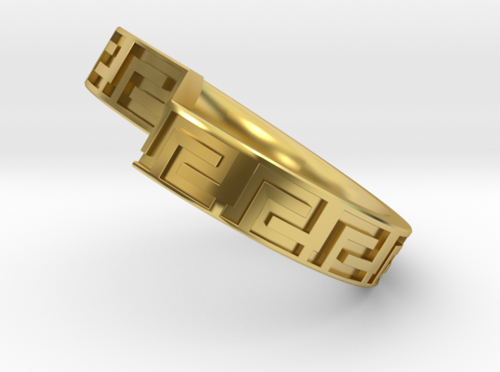 Romanesque Ring 3d printed