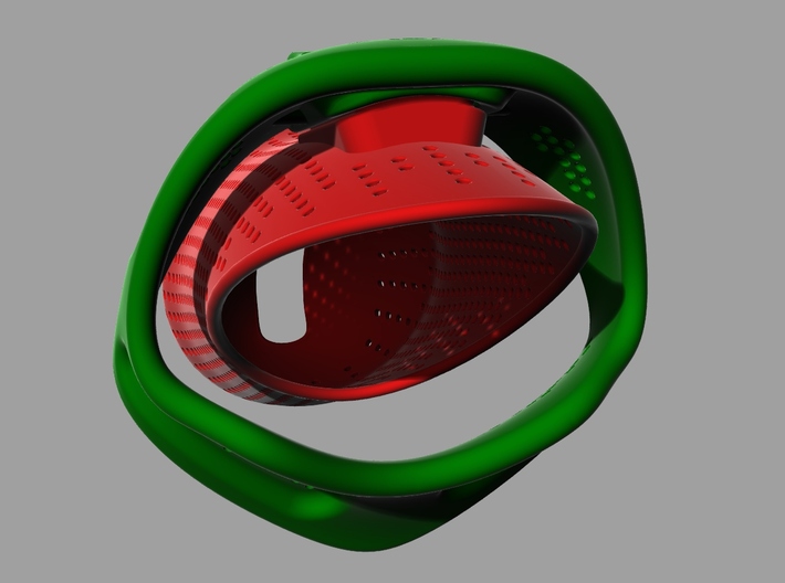 X3s Espresso L=130mm (5 1/8 inches) 3d printed with 50mm ring (option)