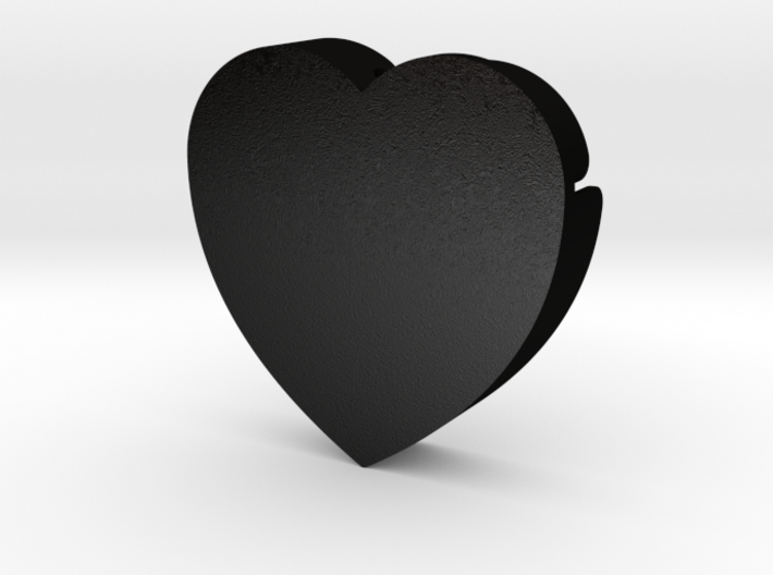 Heart shape DuoLetters print 3d printed