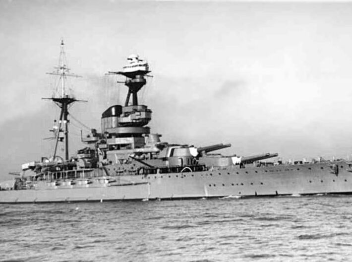 Nameplate HMS Resolution 3d printed Revenge-class battleship HMS Resolution.