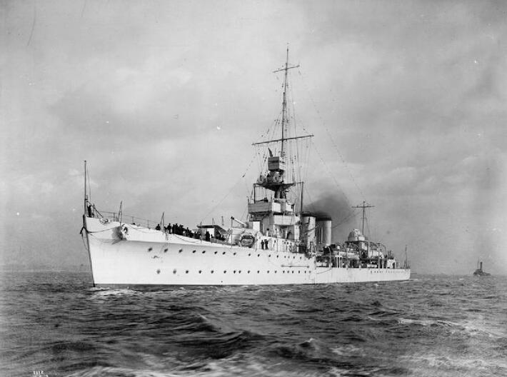 Nameplate HMS Cairo (10 cm) 3d printed C-class light cruiser HMS Cairo.