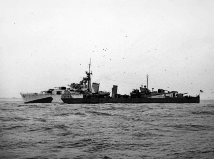 Nameplate HMS Eskimo 3d printed Tribal-class destroyer HMS Eskimo.