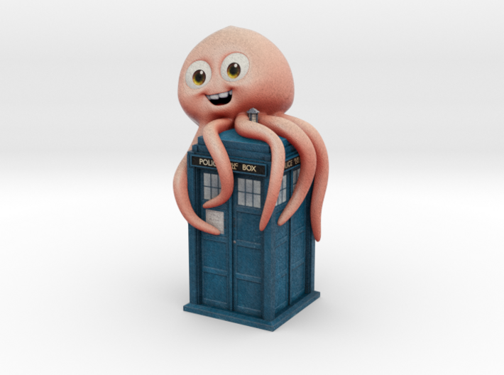 TARDIS and the squid! 3d printed