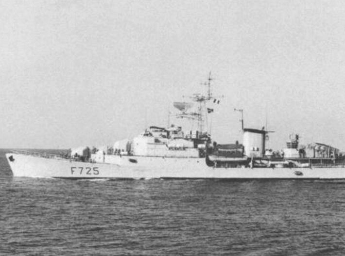 Nameplate Victor Schoelcher 3d printed Commandant Rivière-class frigate Victor Schoelcher.