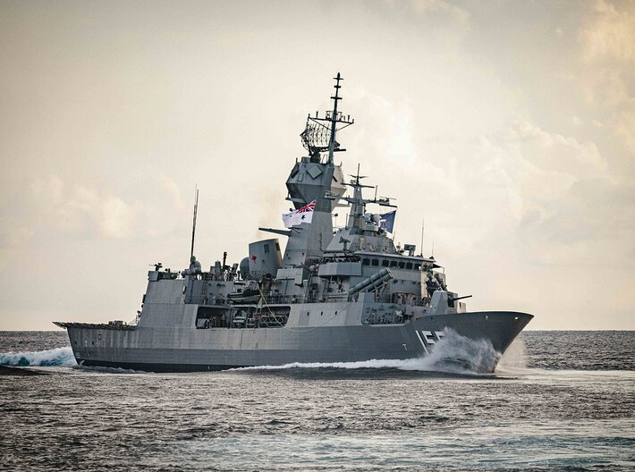 Nameplate HMAS Ballarat 3d printed Anzac-class frigate HMAS Ballarat.