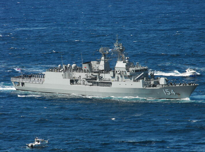 Nameplate HMAS Parramatta 3d printed Anzac-class frigate HMAS Parramatta.