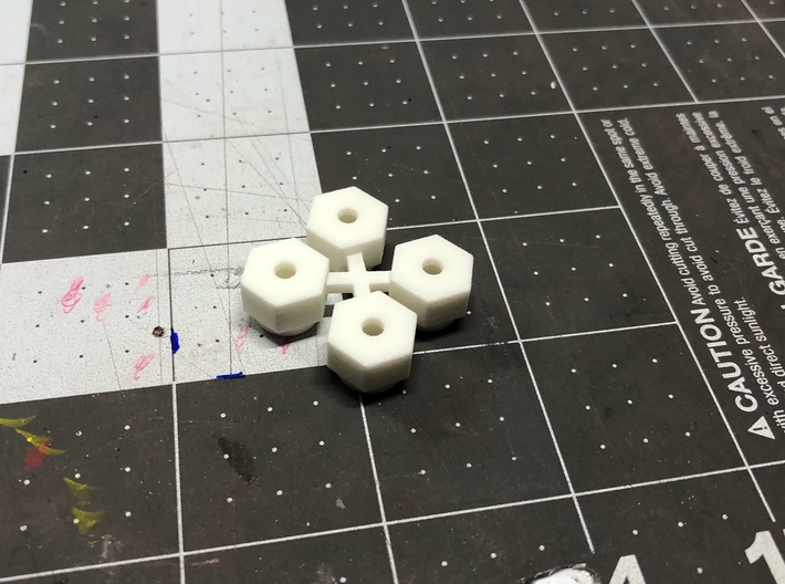 WPL D12 12mm Hex Adapters 3d printed 