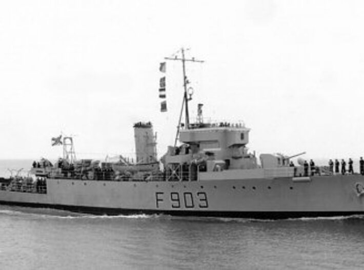 Nameplate HMCS Winnipeg 3d printed Algerine-class minesweeper HMCS Winnipeg.