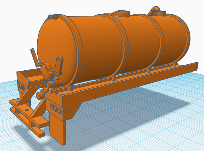 1/64th Liquid Manure Fertilizer tanker body 3d printed 
