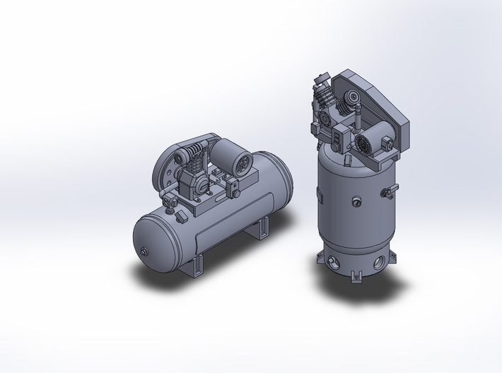 1/64 air compressors large 3d printed 