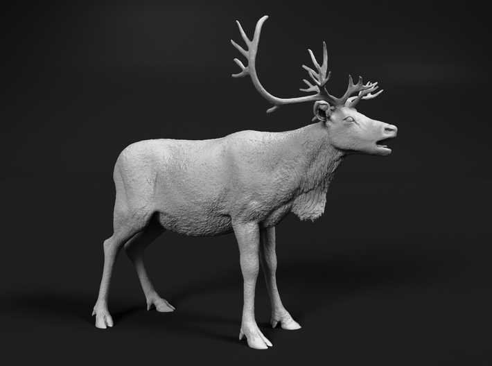 Reindeer 1:22 Female with mouth open 3d printed 