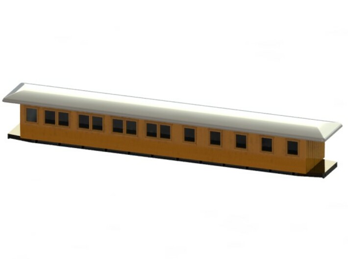 BCo6 - Swedish passenger wagon 3d printed CAD-model