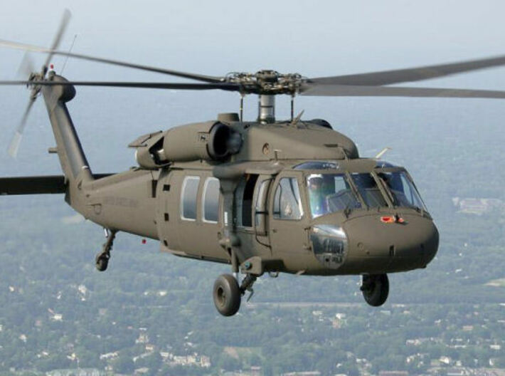 Nameplate UH-60A Black Hawk 3d printed Photo: US Army.