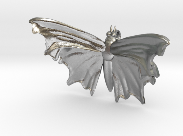 Comma Butterfly pendant - Nymphalidae C-album 3d printed