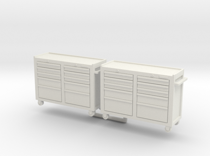 Rolling Tool Cabinet 01. 1:24 Scale 3d printed