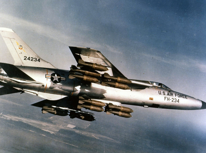 Nameplate F-105D Thunderchief 3d printed Photo: US Air Force.