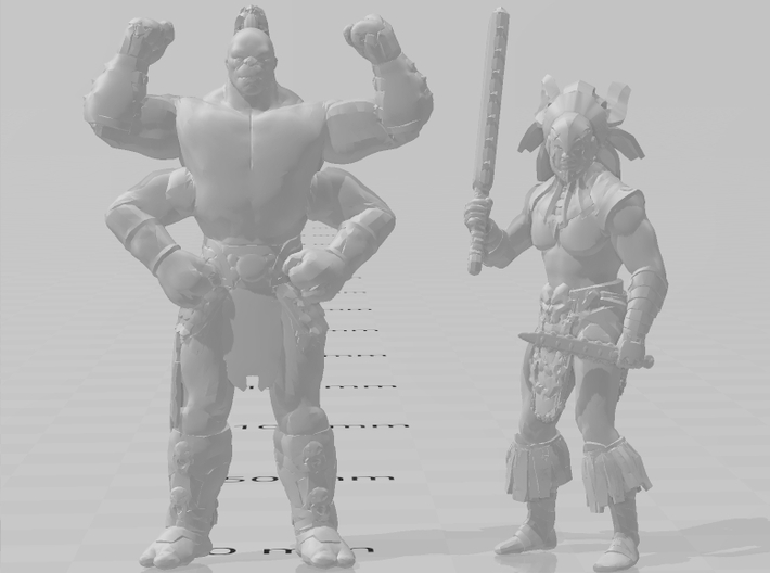Mortal Kombat Kotal Kahn Aztec DnD miniature rpg 3d printed 