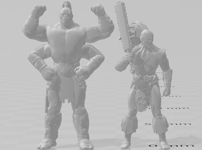 Mortal Kombat Kotal Kahn Aztec Warrior miniature  3d printed 
