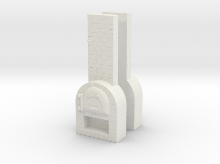Brick Oven (x2) 1/100 3d printed