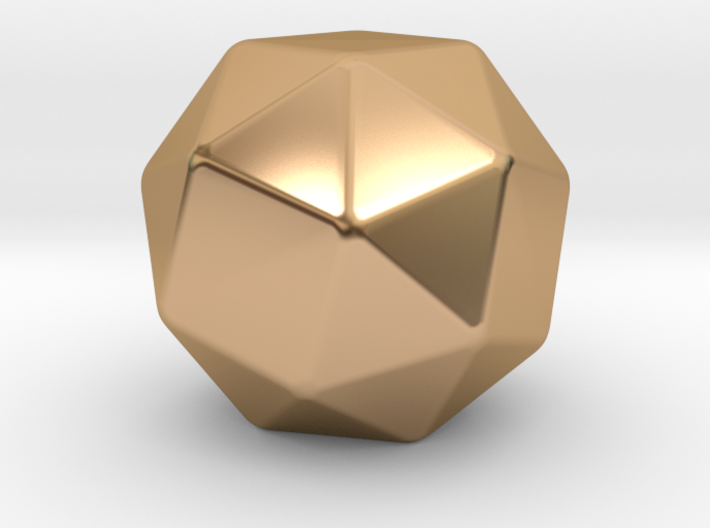 Snub Cube - 10 mm - Rounded V2 3d printed