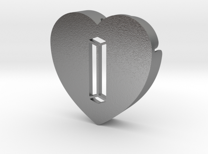 Heart shape DuoLetters print I 3d printed Heart shape DuoLetters print I