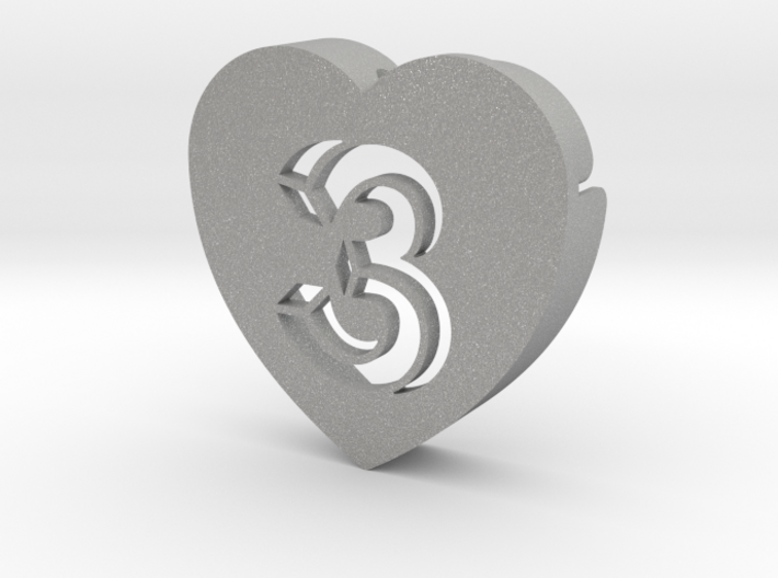 Heart shape DuoLetters print 3 3d printed Heart shape DuoLetters print 3