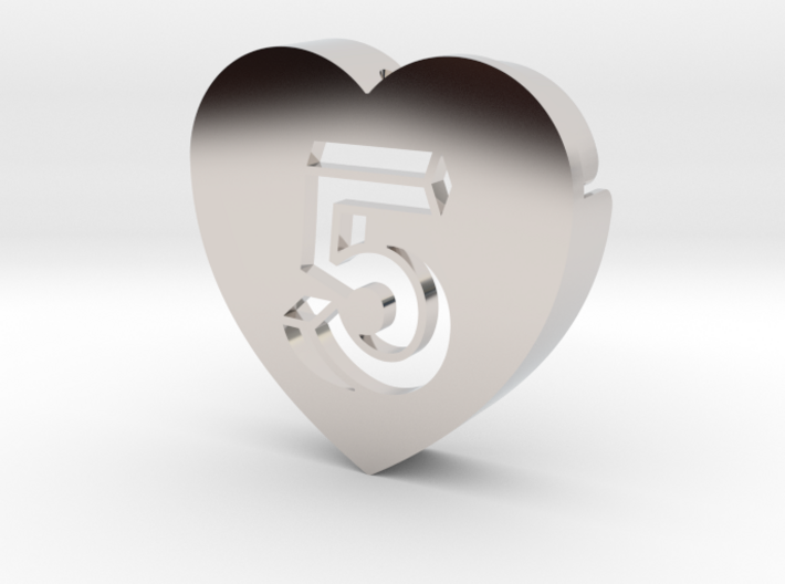 Heart shape DuoLetters print 5 3d printed Heart shape DuoLetters print 5