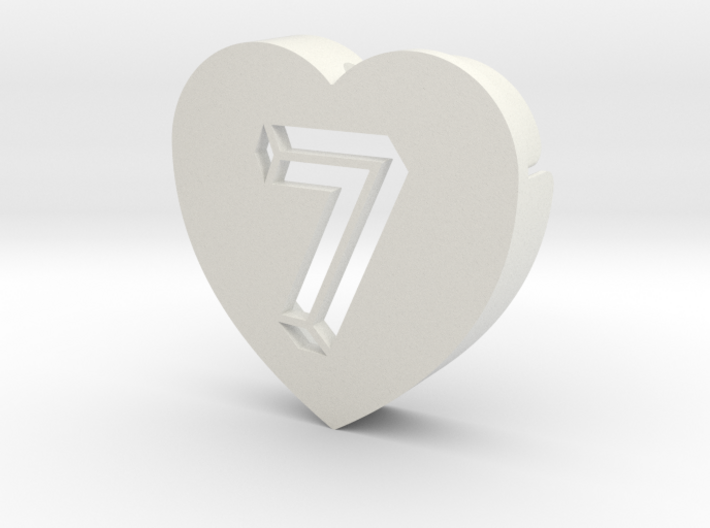 Heart shape DuoLetters print 7 3d printed Heart shape DuoLetters print 7