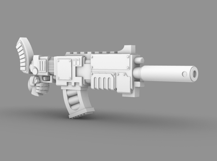 Space Knight V10 Nailer Rifle w/ Silencer (Left) 3d printed 