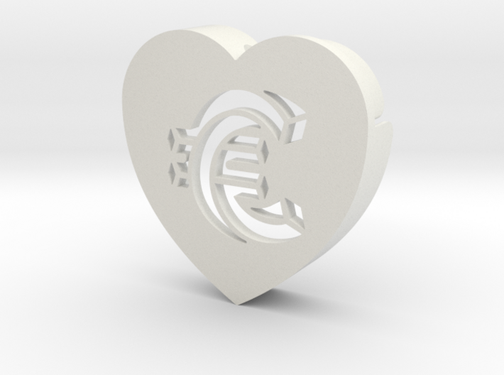 Heart shape DuoLetters print € 3d printed Heart shape DuoLetters print €