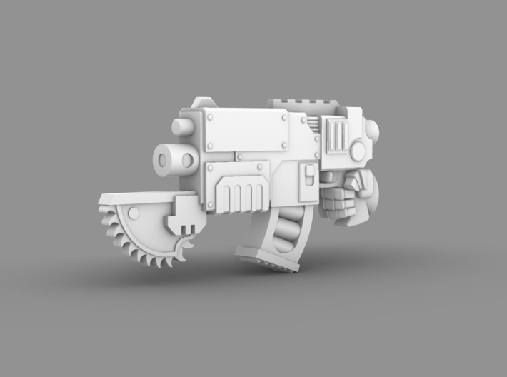 Space Knight V10 Nailer Gun w/ Saw Tip (Right) 3d printed 