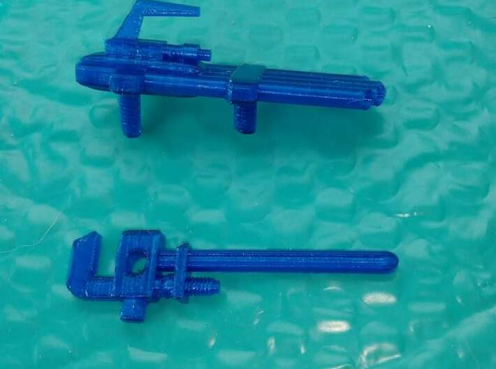 Pretender Pipes Weapons 3d printed 