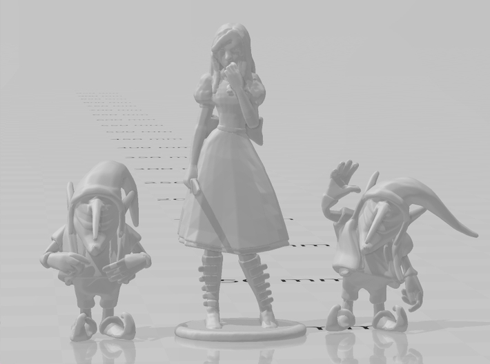 Evil Gnomes miniatures set fantasy game models dnd 3d printed 