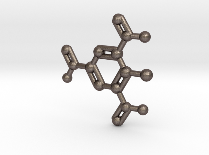 TNT Molecule Keychain Necklace 3d printed