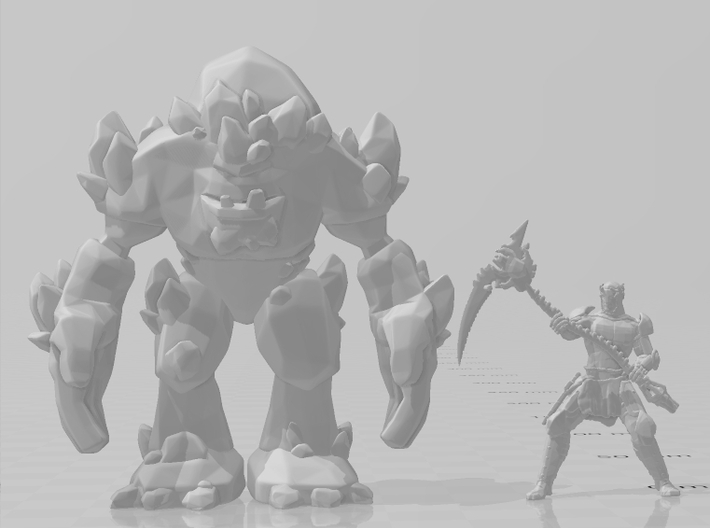 Rocky 63mm kaiju monster miniature model fantasy 3d printed 